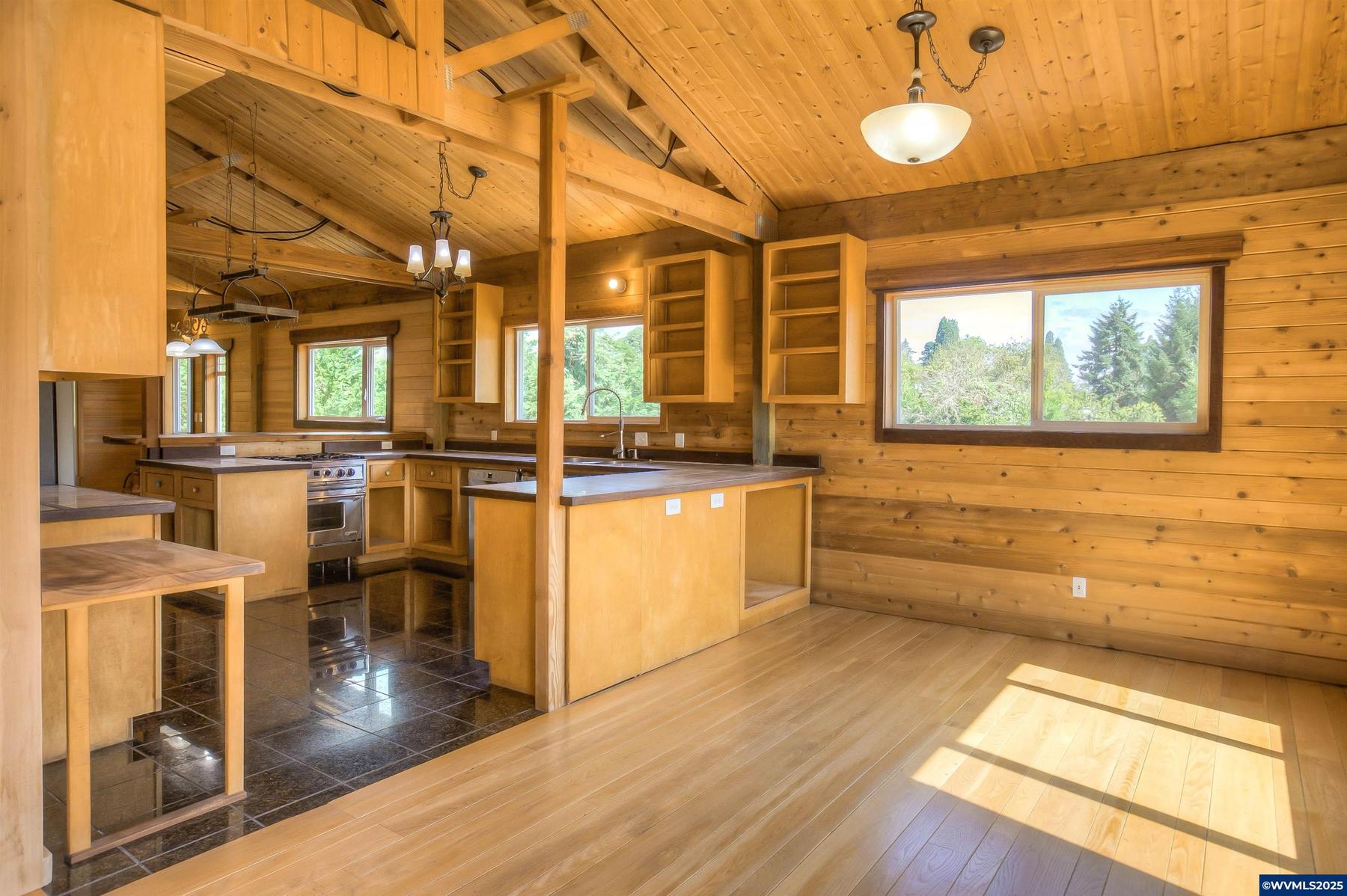 Kitchen and living area