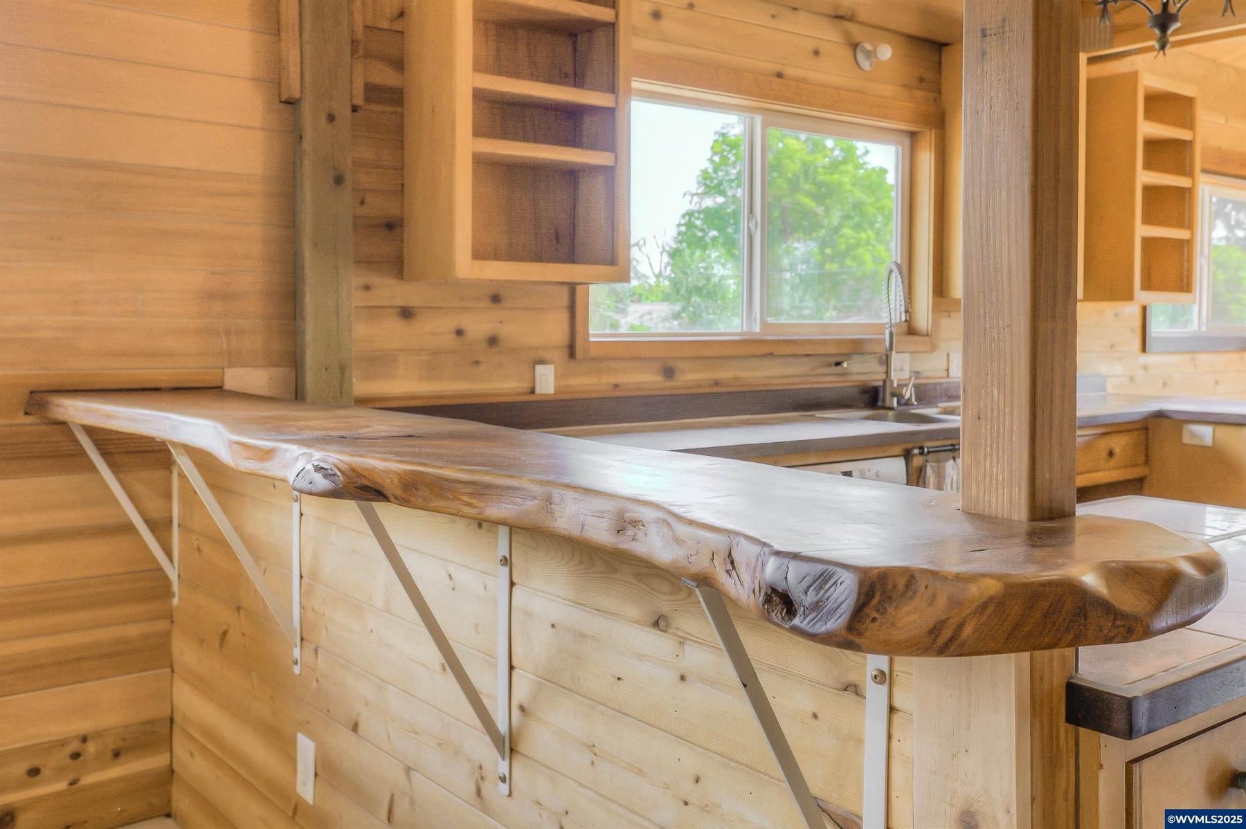 Live edge bar